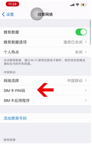 前锋苹果14维修网分享如何给iPhone14的SIM卡设置密码 