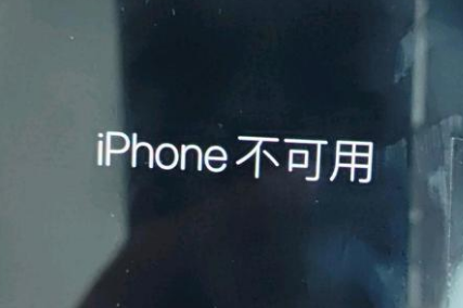 前锋苹果服务网点分享锁屏界面显示“iPhone 不可用”如何解决 