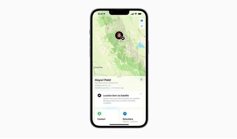 前锋苹果14维修分享iPhone14系列中 FindMy功能通过卫星分享位置方法教程 