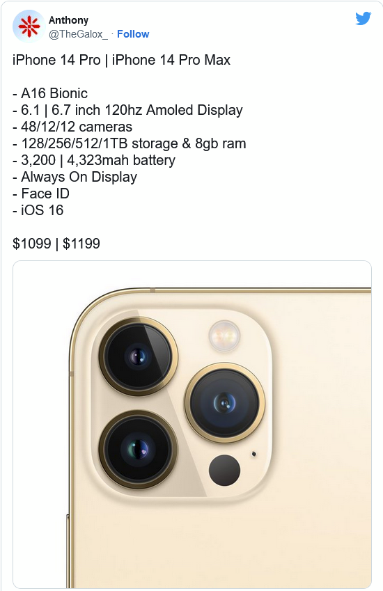 前锋苹果14维修分享iPhone 14全系涨价 