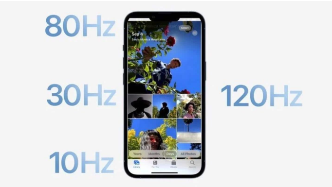 前锋苹果14维修分享iPhone 14有高刷吗 